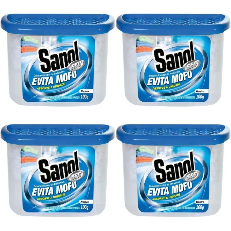 4 Evita Mofo Armário Gavetas Diversas Fragrâncias 200g