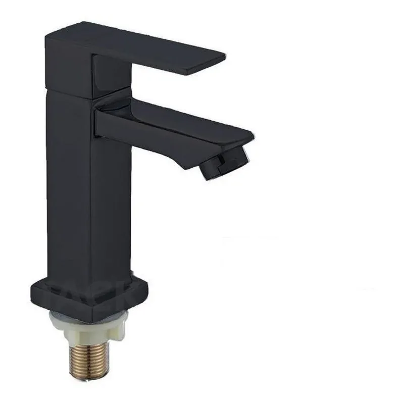 Torneira De Banheiro Lavabo Luxo Metal Preta Moderna