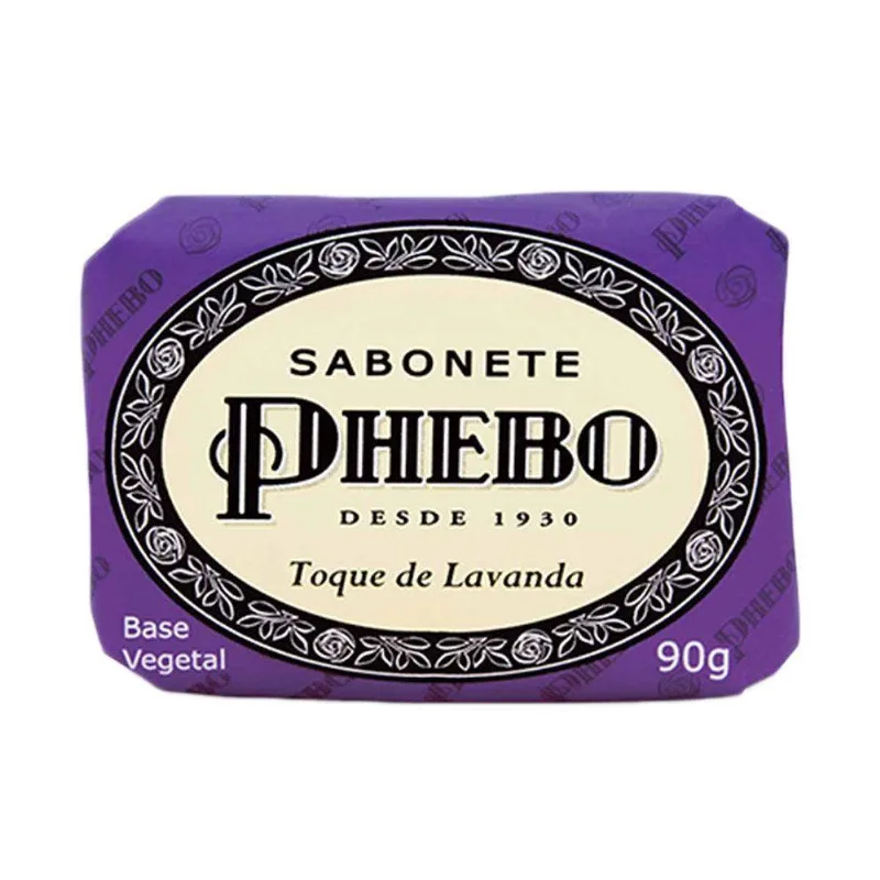 Kit Sabonete Em Barra Toque De Lavanda Glicerina Vegetal Vegano 90g Phebo Granado