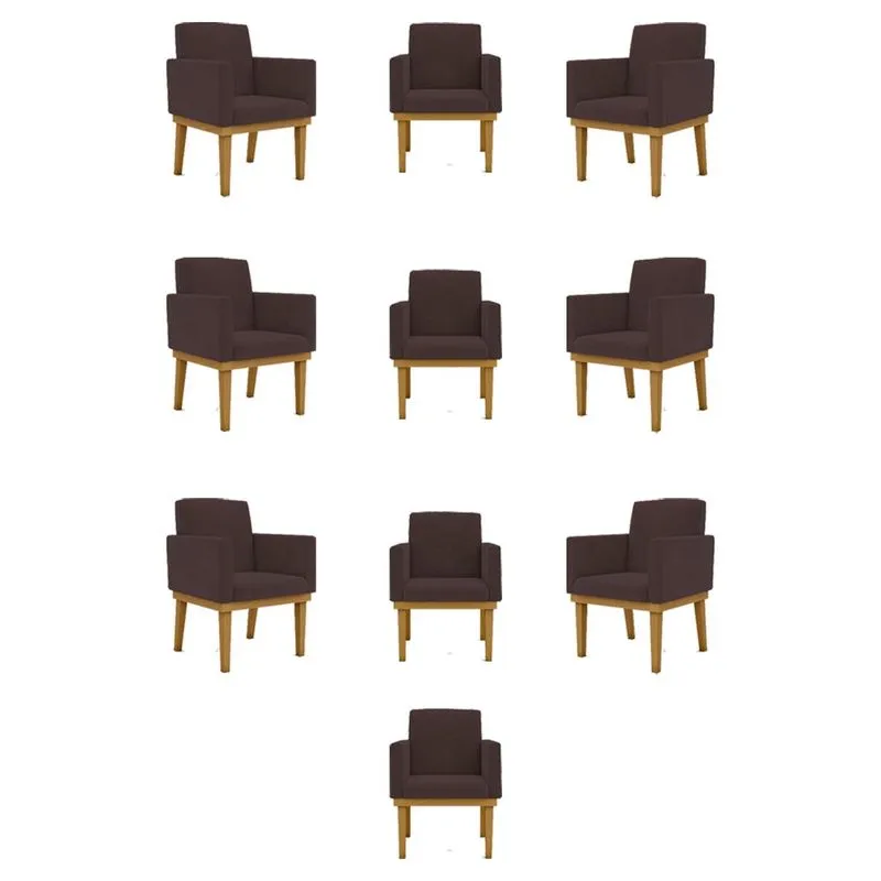 Kit 10 Poltronas Decorativa Reforçada Oferta Balaqui Decor