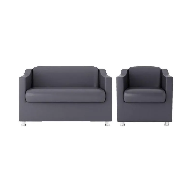 Kit Namoradeira Luxo + Poltrona Sala, Quarto cinza