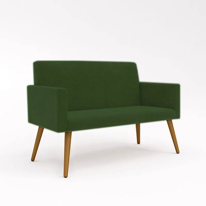 Sofá Namoradeira 2 Lugares - Balaqui Decor Verde