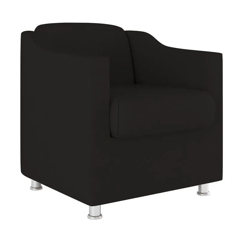 Cadeira Poltrona Decorativa Recepção Hospital Tecido Suede