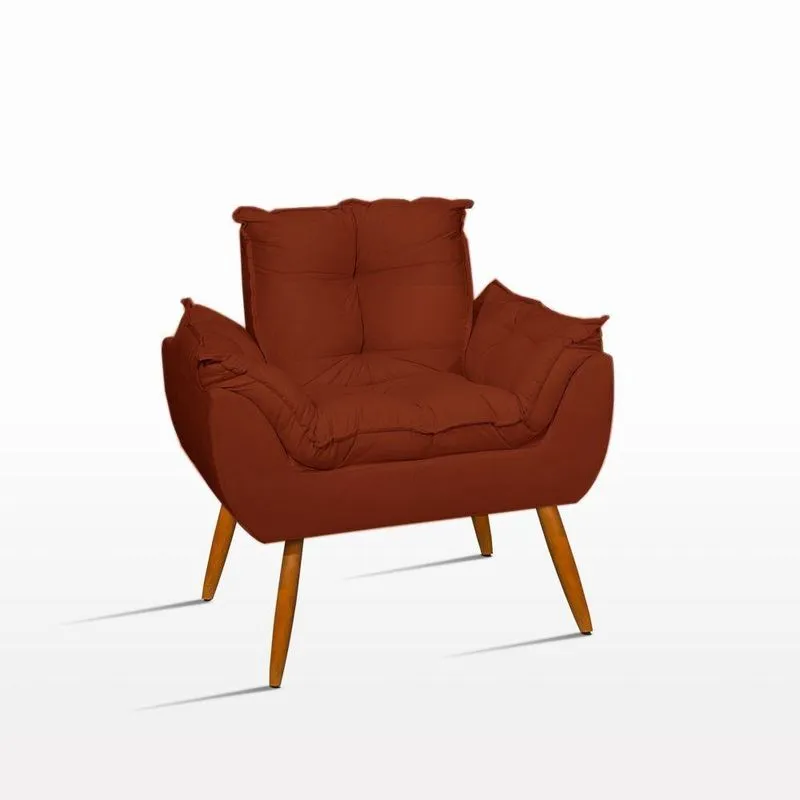 Poltrona Cadeira Escritório Decoraçao – Jl Decor Cor: terracota