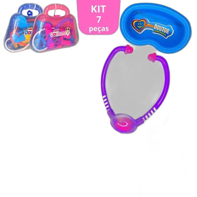Maleta Kit Médico Infantil Brinquedo Menina Dia Das Crianças