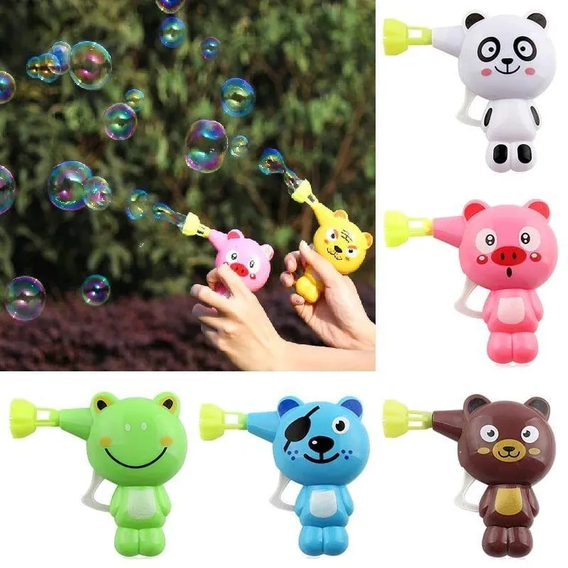 Brinquedo Lança Bolhas Sabão Lançador Animais Divertidos