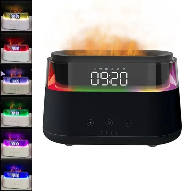 Difusor Umidificador Óleos Essenciais Silencioso Com Chamas