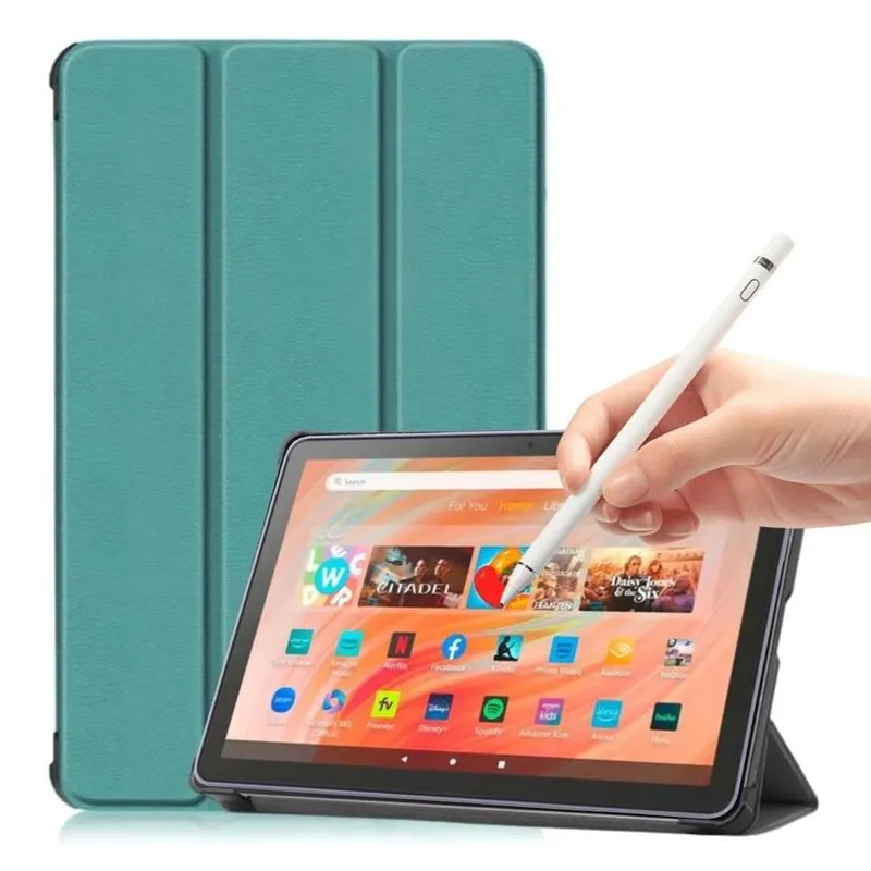 Kit Case + Caneta Stylus Para Tablet Amazon Fire Hd 10 13º