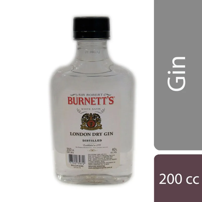 Gin Burnetts 200 cc.
