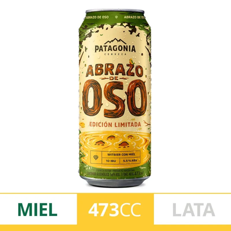 Cerveza Patagonia Abrazo De Oso Lata 473mlx1