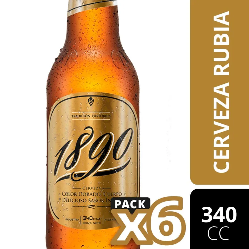 Cerveza Quilmes 1890 355 Ml - Pack 6