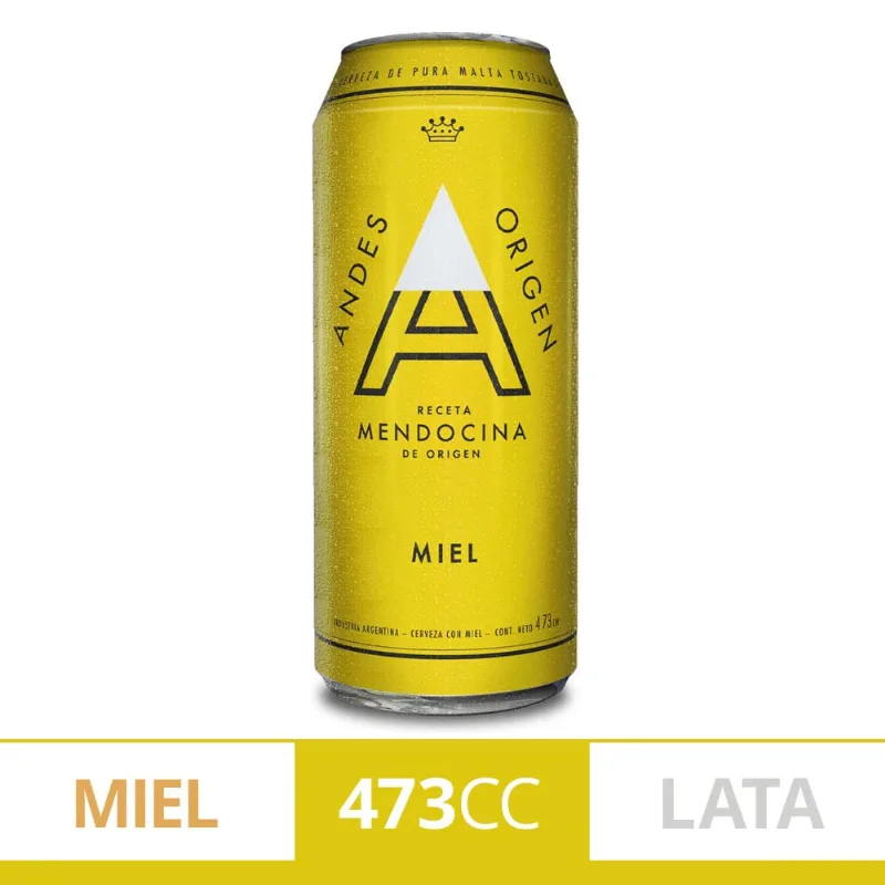 Cerveza Andes Miel Lata 473cc
