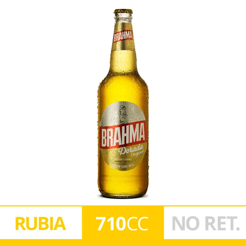 Cerveza Brahma Dorada 710cc