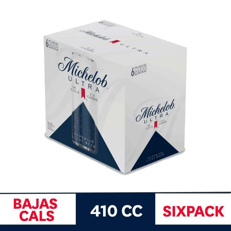 Cerveza Michelob Ultra Lata 410mlx6