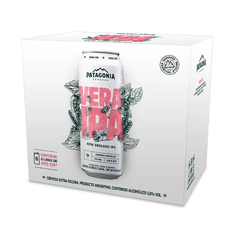 Cerveza Patagonia Vera Ipa 410cc 6un