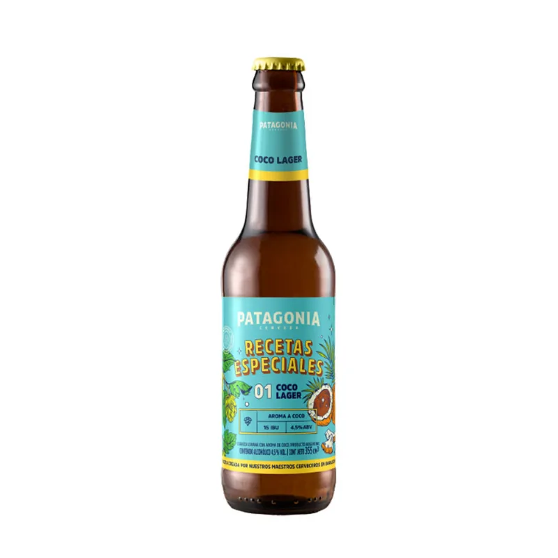 Cerveza Patagonia Lager Coco 355cc