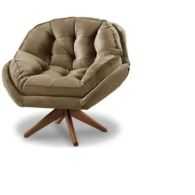 Poltrona Califórnia Com Base Giratória Suede