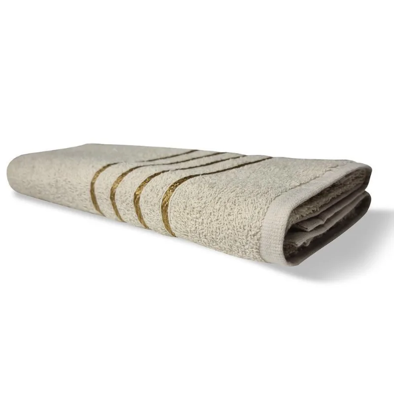 Toalha De Banho Grande Verona 230g m² 100% Algodão 70x125cm Bege