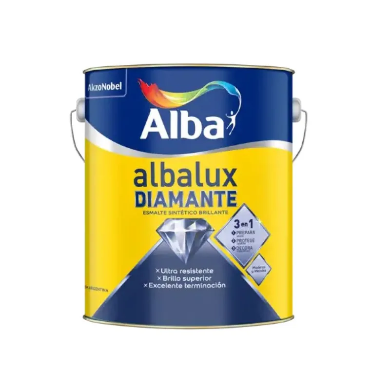 Albalux Diamante esmalte sintetico 3 en 1 verde claro brillante 4 L