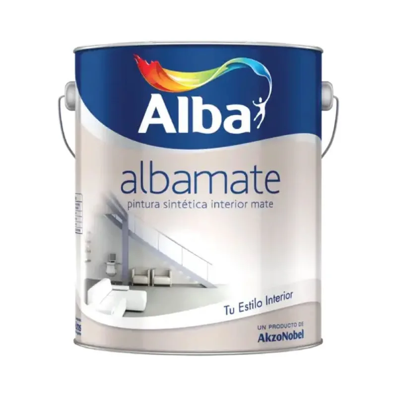 Albamate pintura sintética interior blanco mate 4 L