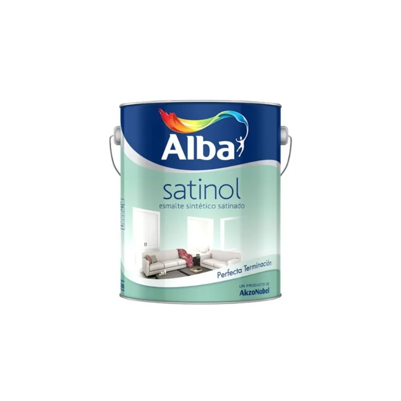 Satinol esmalte sintético negro satinado 1/2 Lts