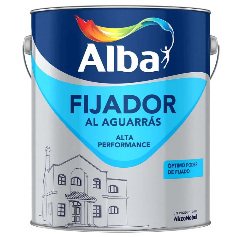 Sellador Fijador Al Aguarras Transparente Alba 4Lts