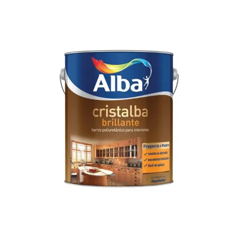 Barniz poliuretanico interior brillante Cristalba 1 L