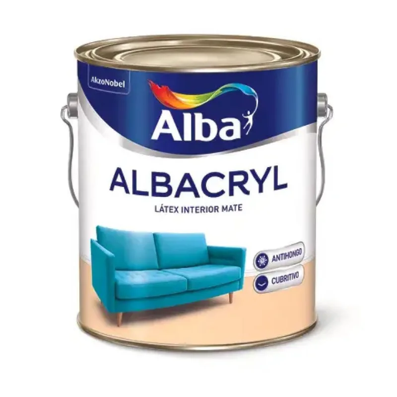 Albacryl latex interior blanco mate 4 L ALBACRYL MATE BLANCO 4 L