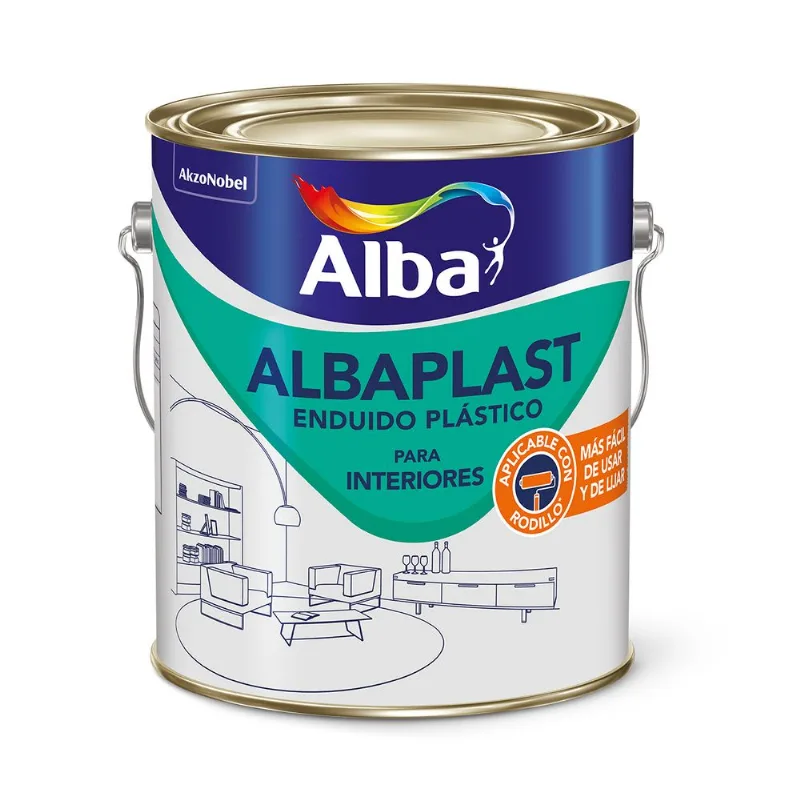 Enduido Albaplast para Interior 4 Lts Blanco