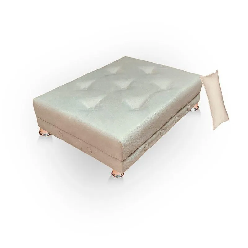 Cama Para Cachorro Caminha Pet Gato Cachorro Confortavel Resistente Sofazinho Bete Suede Bege