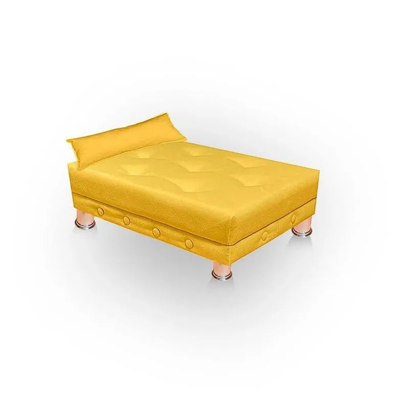 Cama Para Cachorro Caminha Pet Gato Cachorro Confortavel Resistente Sofazinho Bete Cor Amarelo