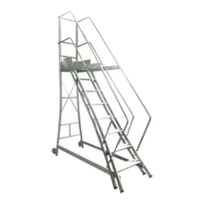 USADO - Escada Trepadeira Alulev em Aluminio, 7 Degraus, 25KG, C/ Corrimão - TR201 - Primex - Distribuição de Produtos de Tecnologia para Empresas