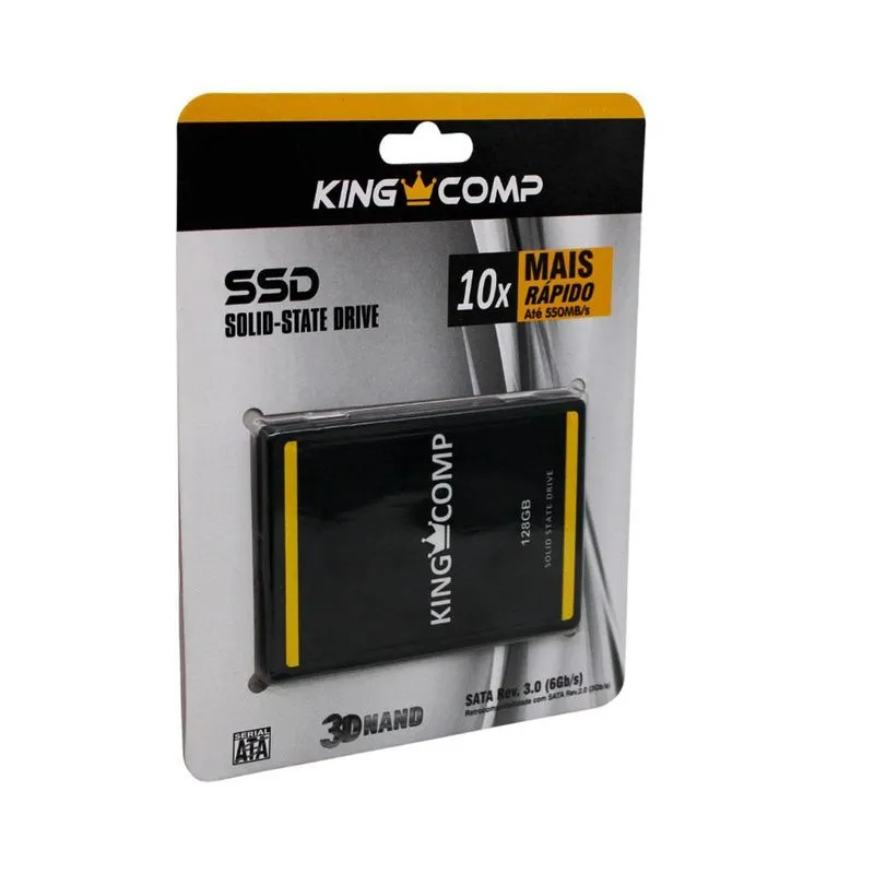 Ssd 128gb Kingcomp, Sata 3.0 6gb/s, Leitura Até 500 Mb/s