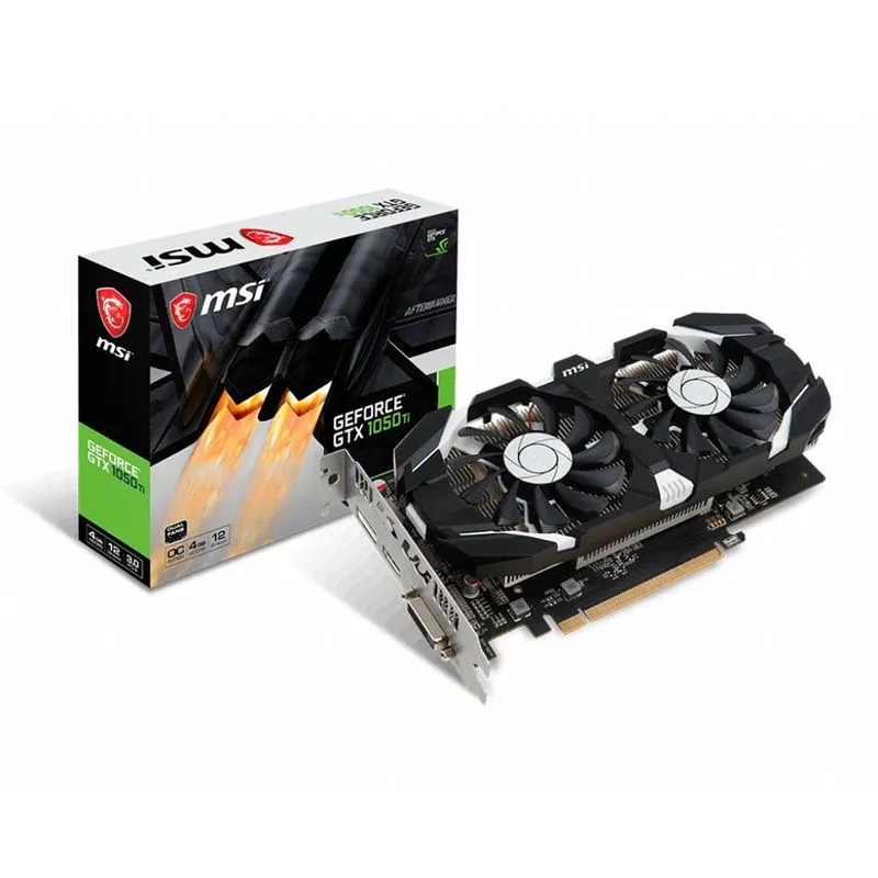 Placa Vídeo Msi Geforce Gtx 1050 Ti 4gt Oc, 4gb Gddr5, 128