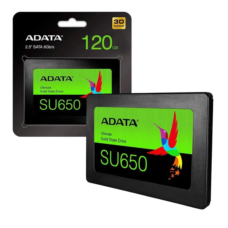 Ssd 120gb Adata Ultimate Su650, Sata 6gb/s, Leitura 520mb/s