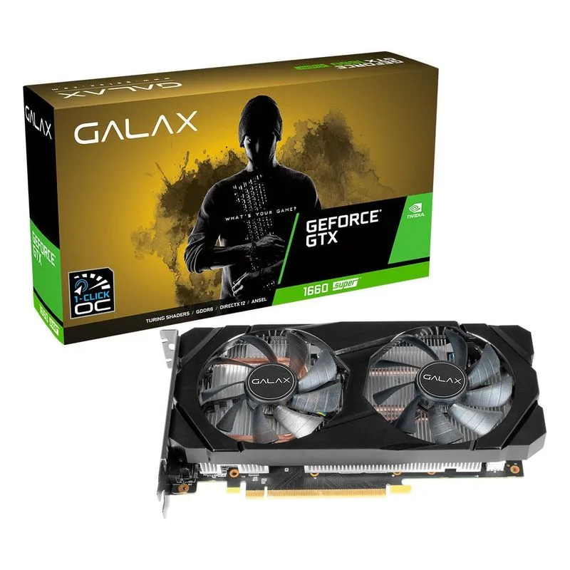 Placa Vídeo Galax Geforce Gtx 1660 Super 1-click Oc, 6gb