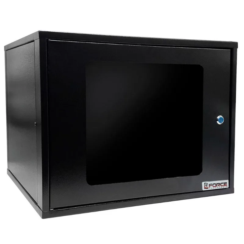 Mini Rack Parede 19 Gforce, 8u X 470mm, Visor Acrílico,