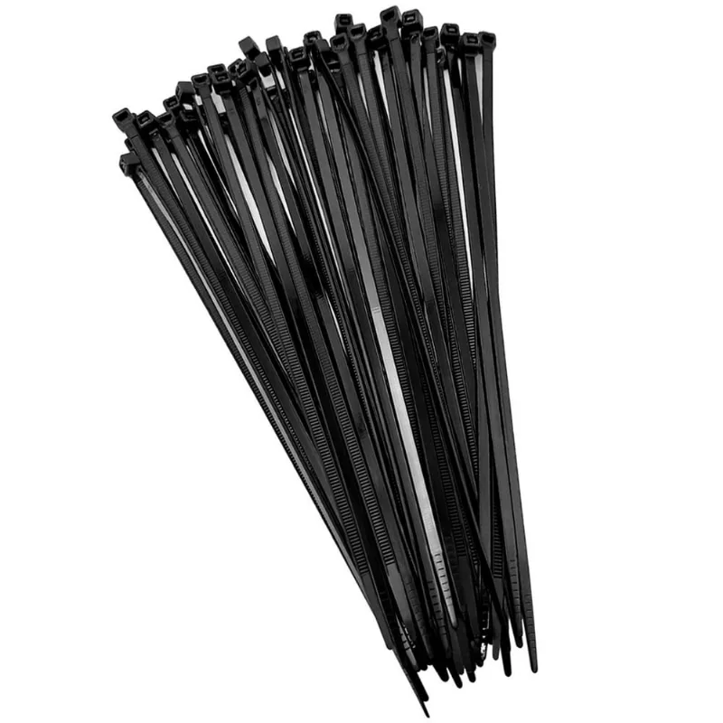 Abraçadeira de Nylon (Enforca Gato) gv Brasil, 4.8x200mm, Pacote com 100 Unidades, Preto - FRT.020