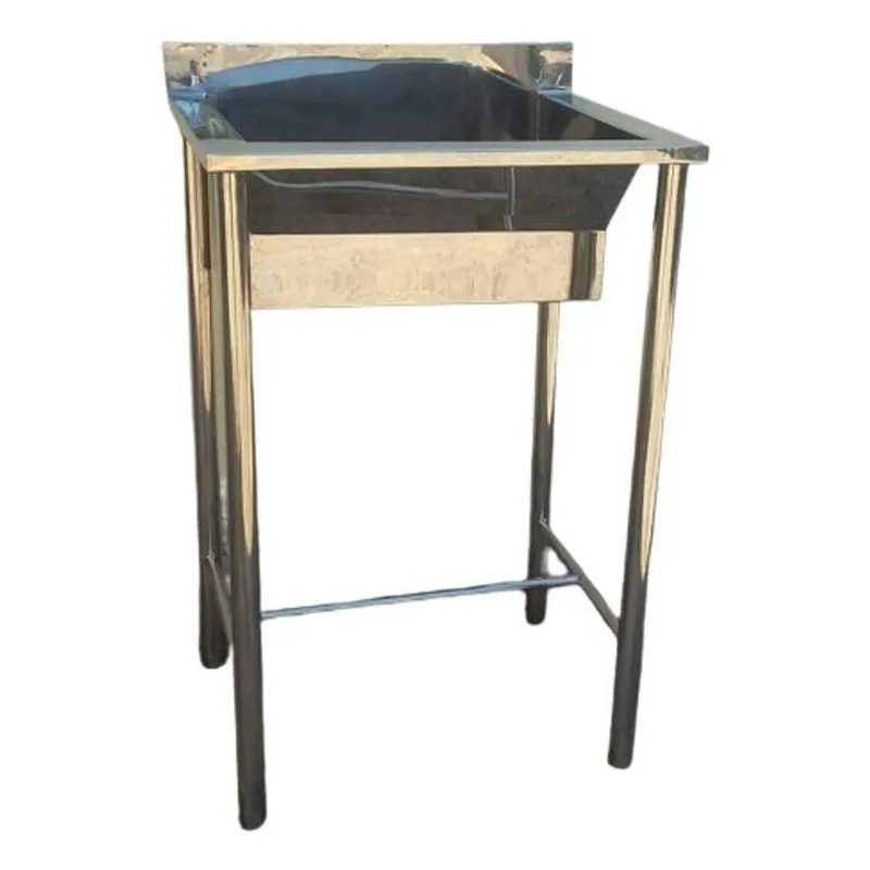 Tanque Pia Para Cozinha Em Inox 60cm X 50cm X 90cm