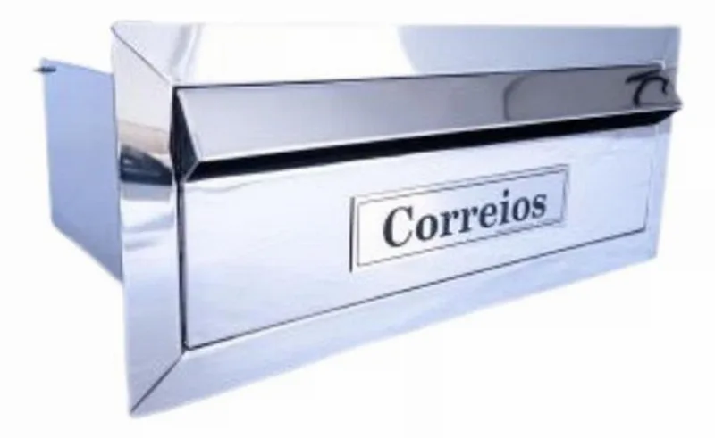 Kit Caixa De + 02 Números De Inox Aço 304 40cm Kit Caixa De + 02 Números De Inox Aço 304 40cm