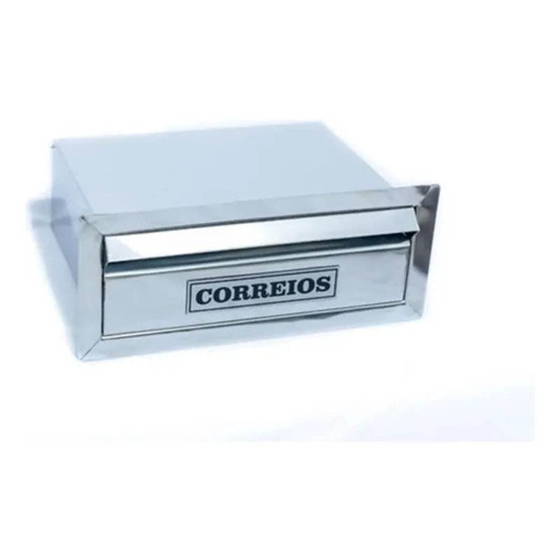 Caixa De Aço Inox Para Embutir Muro Escovado