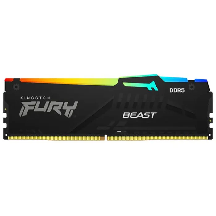 Memória Gamer Kingston Fury Beast RGB, 16GB, DDR5, 5200MHz, CL40 - KF552C40BBA-16 - Primex - Distribuição de Produtos de Tecnologia para Empresas