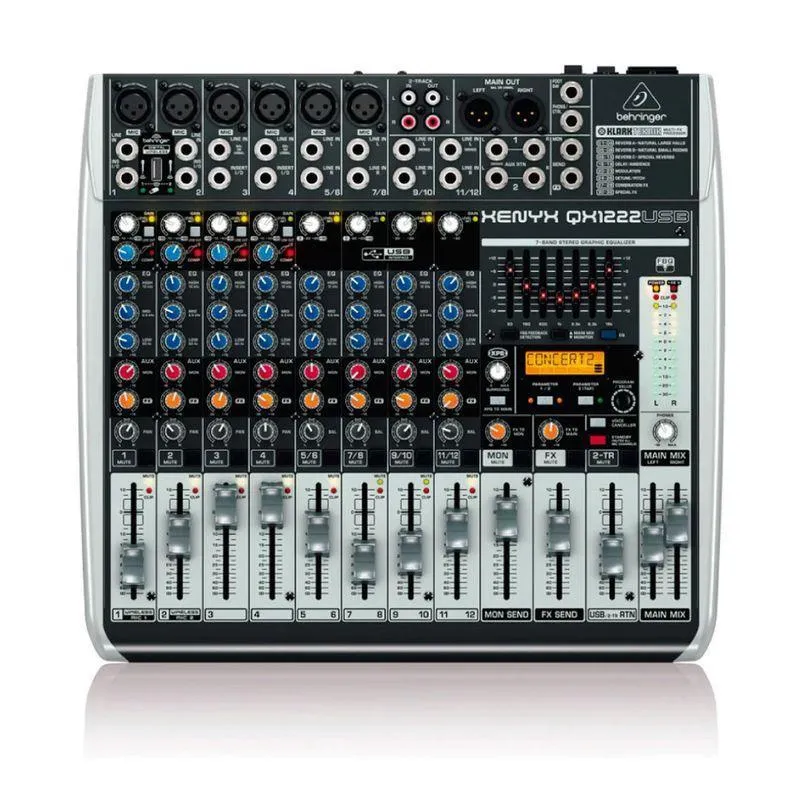 Mesa Behringer Xenyx Qx1222Usb 12 Canais