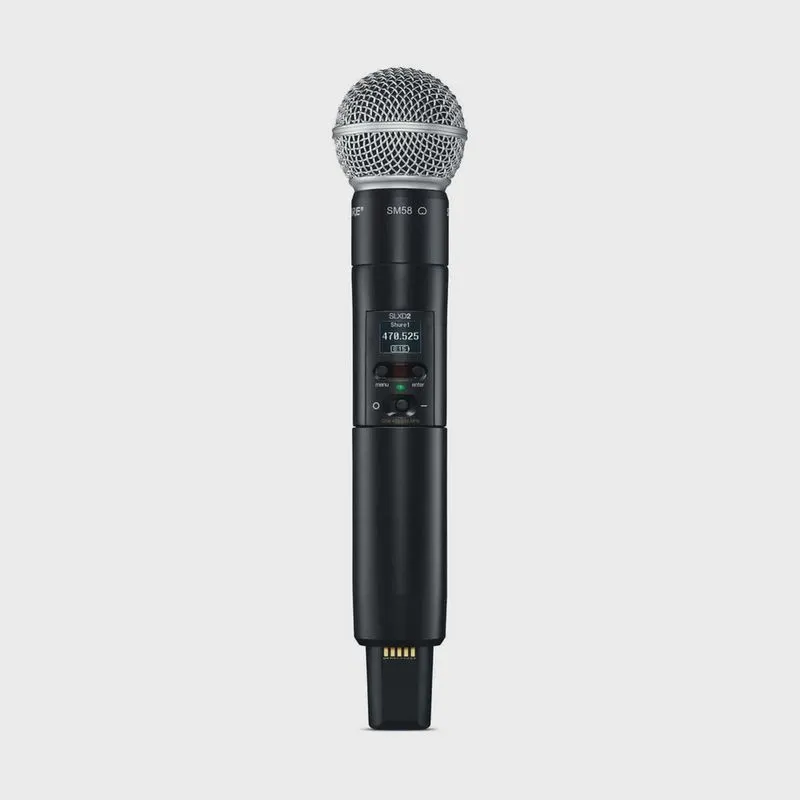 Bastão shure SLXD2 SM58 com cápsula de mão
