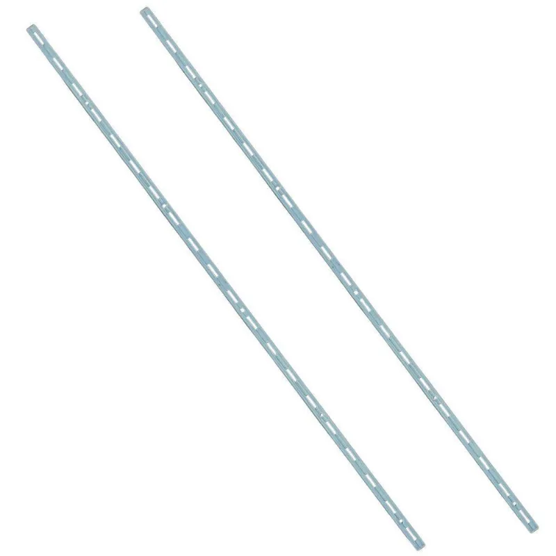 Kit 2 Trilhos Cremalheira Simples 1m E 10 Cantoneiras 25cm
