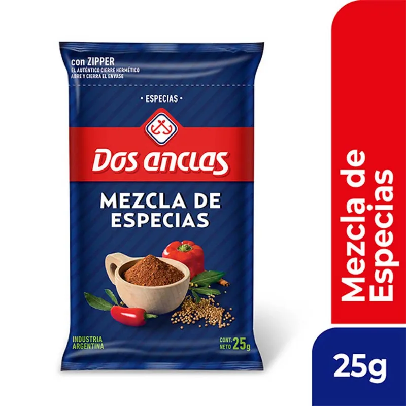 Mezcla De Especias Dos Anclas 25 Gr