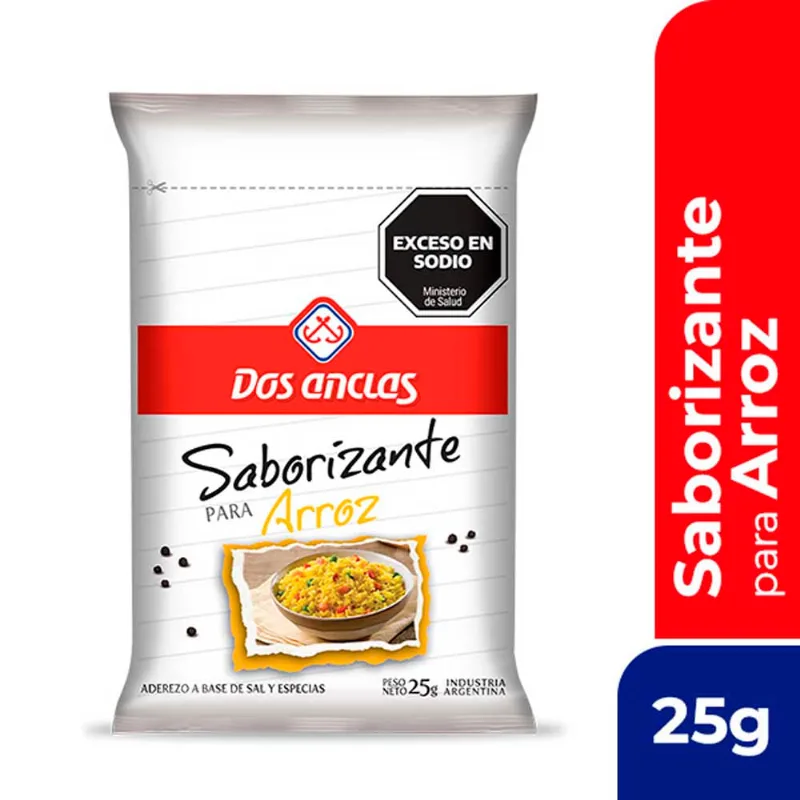 Saborizante Para Arroz Dos Anclas 25 G