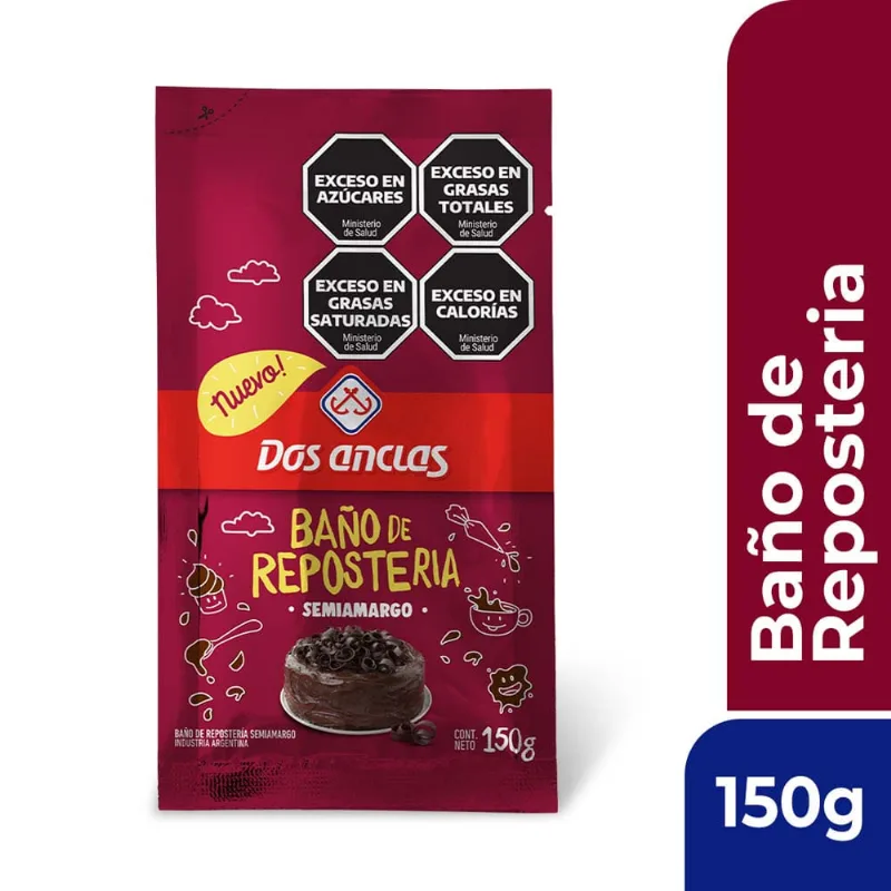 Baño Reposteria Dos Anclas Chocolate Amargo 150g