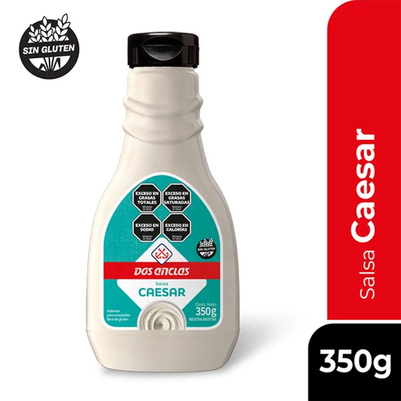 Aderezo Sabor César 350 Grs Dos Anclas Salsa Caesar Dos Anclas 350 Gr