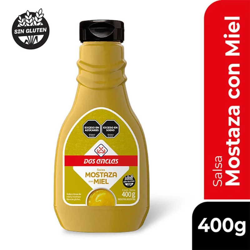 Mostaza Con Miel Dos Anclas 400 Gr